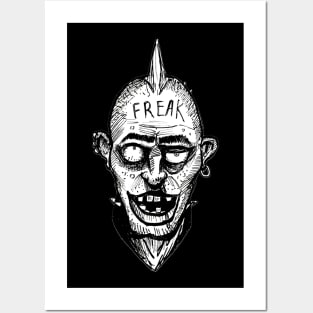 Hardcore Freak (B&W) Posters and Art